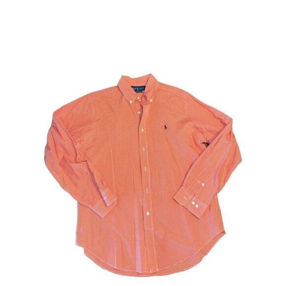 Ralph Lauren Other - Ralph Lauren Men's Adult Sz 16 34/35 Button Shirt Long Sleeve Orange